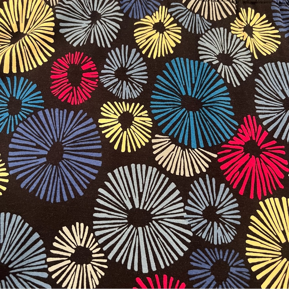 NWT $90 Ann Taylor LOFT Firework Print Swing Dress Sailor Navy Small Sleeveless - Picture 10 of 16
